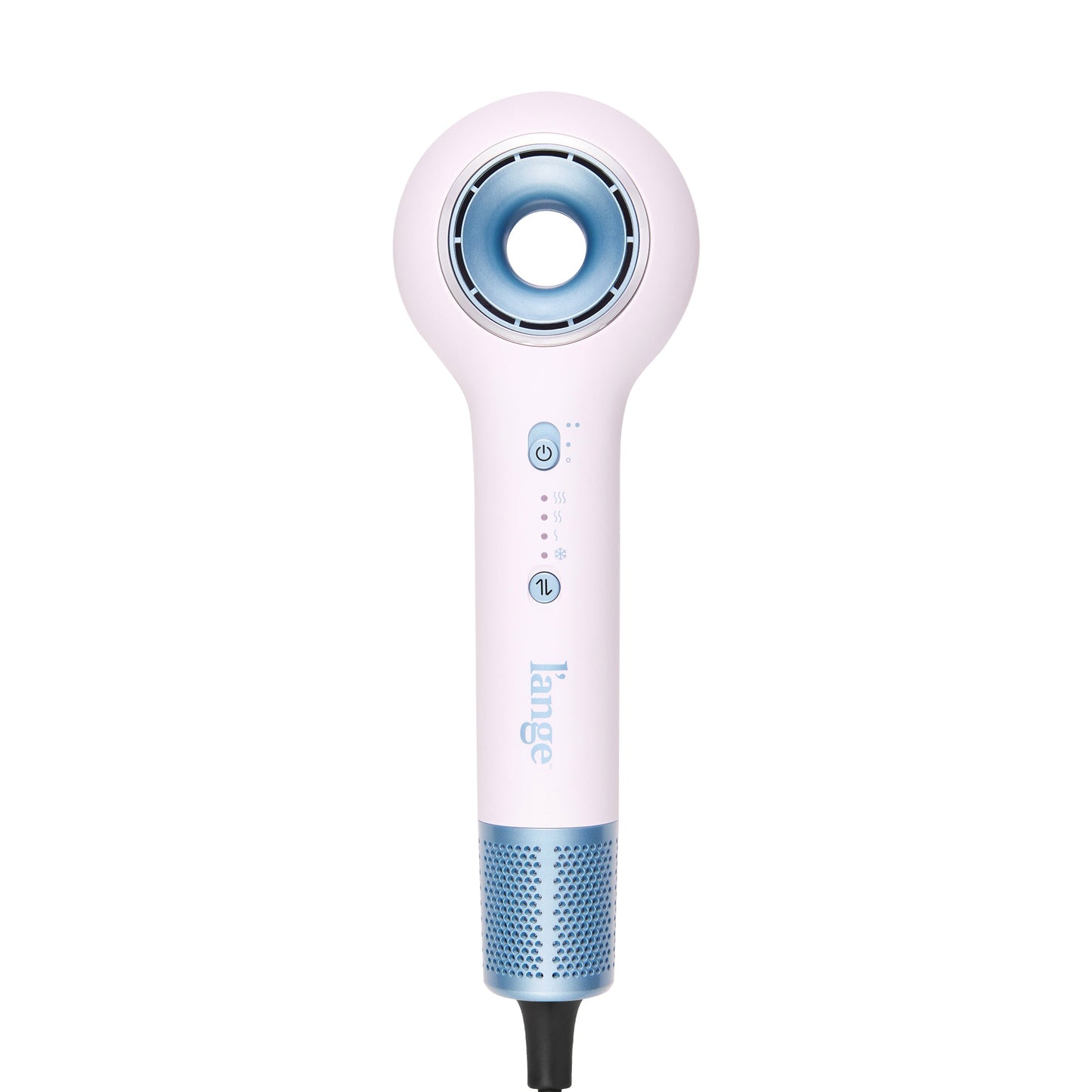 White L'ange HaloRing Hair Dryer in a blank background